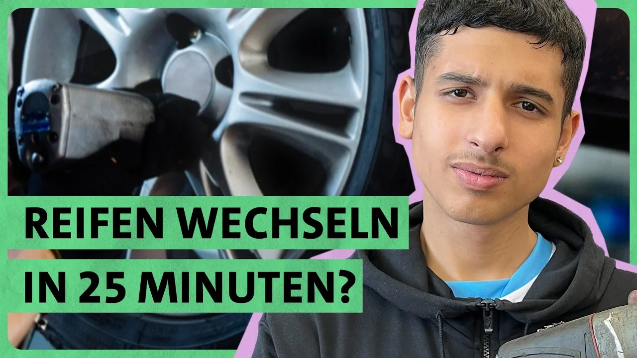 BR JobChallenge: Reifen wechseln in 25 Minuten im Autohaus Fersch